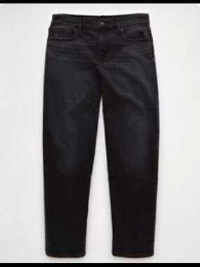 American Eagle Outfitters Black AE Stretch Barrel Jeans Regular Size 6